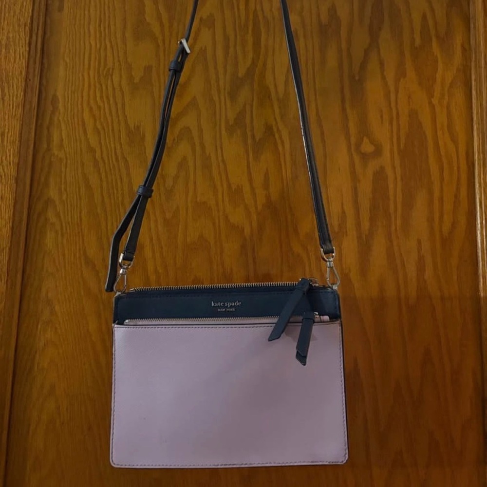 Kate Spade Black and Purple Crossbody Bag